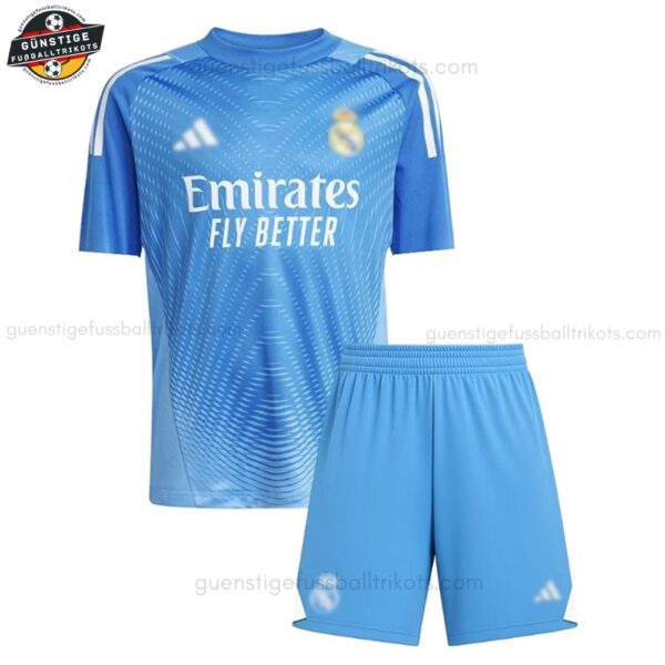 Real Madrid Torwart Blauer Set für Kinder 2025/26