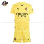 AC Milan Gelbes Torwarttrikot Set für Kinder 2024/25