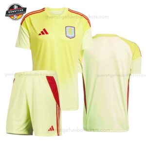 Aston Villa Gelbes Torwarttrikot-Set für Kinder 2025/26