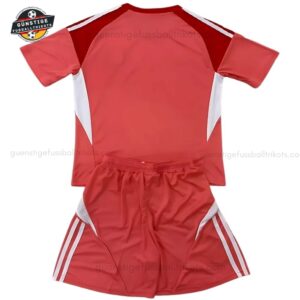 Aston Villa rotes Torwarttrikot Kinder Set 25_26-back view