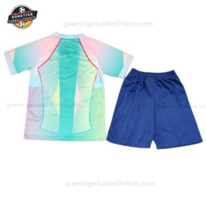 Barcelona Grünes Trainingstrikot Kinder Set 25_26-back view