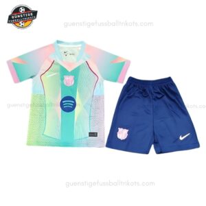 FC Barcelona Grünes Training-Set für Kinder 2025/26
