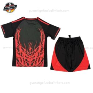 Benfica Schwarzes Sonderedition Trikot Kinder Set 25_26-back view
