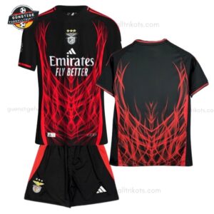 Benfica Schwarzes Sonderedition Set für Kinder 2025/26
