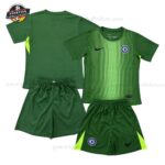 Chelsea Grüner Torwarttrikot Kinder Set 2025/26
