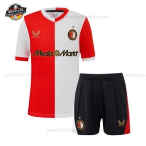 Feyenoord Heim Fußballtrikot Set für Kinder 2025/26