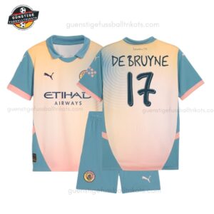 Manchester City DE BRUYNE 17 Viertestrikot-Set für Kinder 2024/25