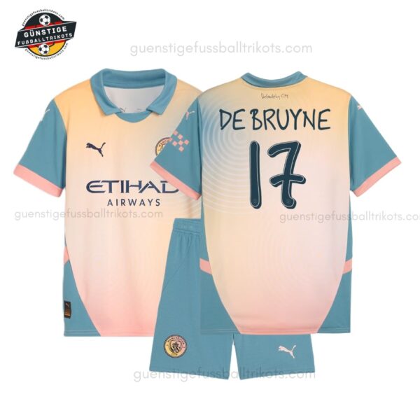 Manchester City DE BRUYNE 17 Viertestrikot-Set für Kinder 2024/25