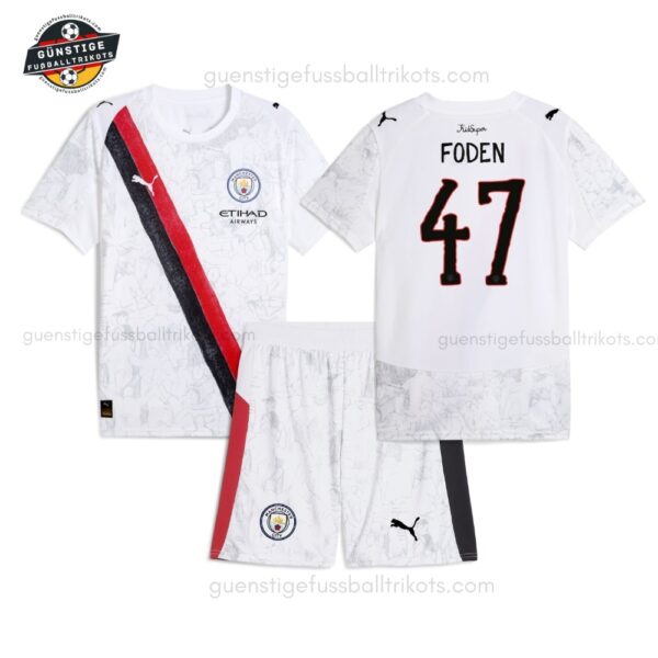 Manchester City FODEN 47 Supertrikot-Set für Kinder 2025/26