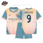 Manchester City HAALAND 9 Viertestrikot-Set für Kinder 2024/25