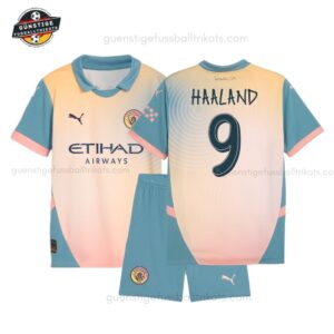 Manchester City HAALAND 9 Viertestrikot-Set für Kinder 2024/25