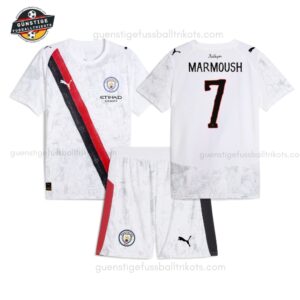 Manchester City MARMOUSH 7 Supertrikot-Set für Kinder 2025/26