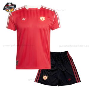 Manchester United Retro Fußballtrikot-Set für Kinder 2025/26