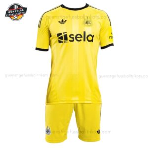 Newcastle Gelbes Torwarttrikot-Set für Kinder 2025/26