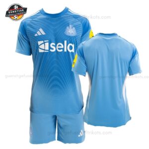 Newcastle Blaues Torwarttrikot-Set für Kinder 2025/26