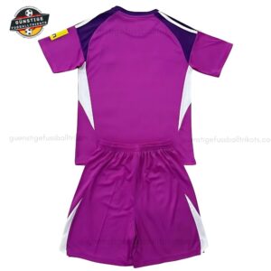 Newcastle United lila Torwarttrikot Kinder Set 25_26-back view