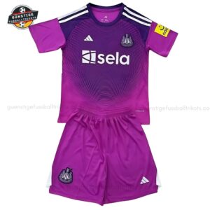 Newcastle lila Torwarttrikot-Set für Kinder 2025/26