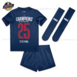 Paris Saint Germain Europe Champions Trikot mit 1 Stern-Set für Kinder 2024/25