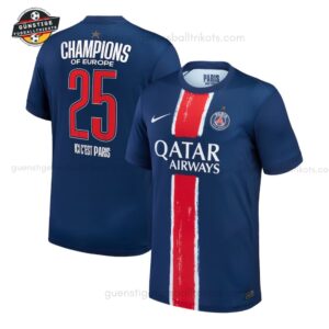 Paris Saint Germain Europe Champions Trikot mit 1 Stern für Herren 2024/25
