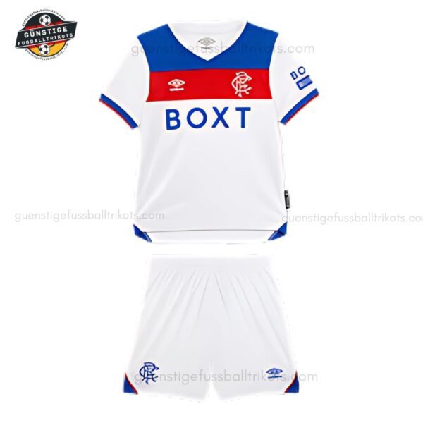 Castore Rangers Auswärtstrikot-Set für Kinder 2025/26