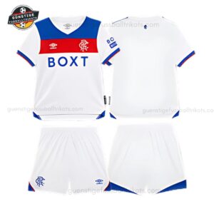Castore Rangers Auswärtstrikot-Set für Kinder 2025/26