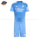 Real Madrid Torwart Blauer Set für Kinder 2025/26