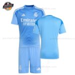 Real Madrid Torwart Blauer Set für Kinder 2025/26