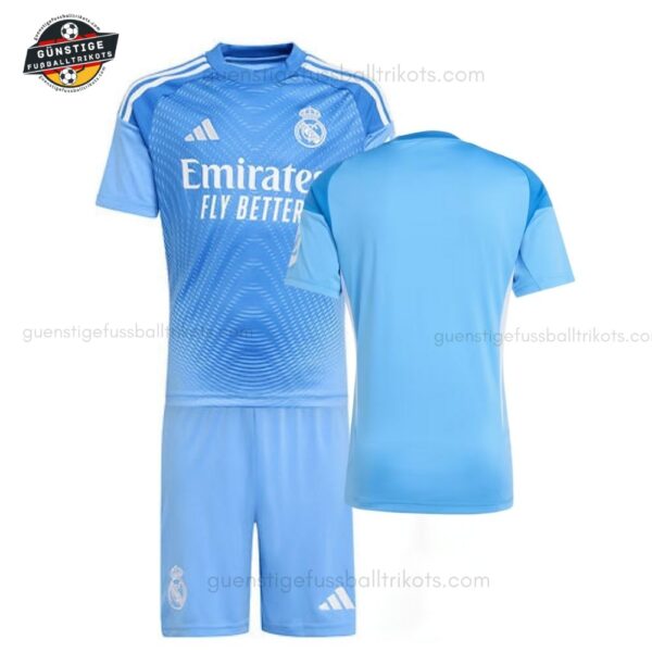 Real Madrid Torwart Blauer Set für Kinder 2025/26