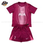 Tottenham Hotspur Lila Torwarttrikot Kinder Set 2025/26
