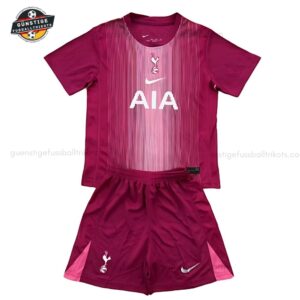 Tottenham Hotspur Lila Torwart Kinder Set 25_26-front view