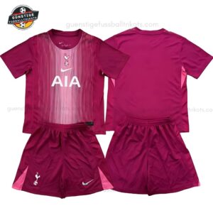 Tottenham Hotspur Lila Torwarttrikot Kinder Set 2025/26