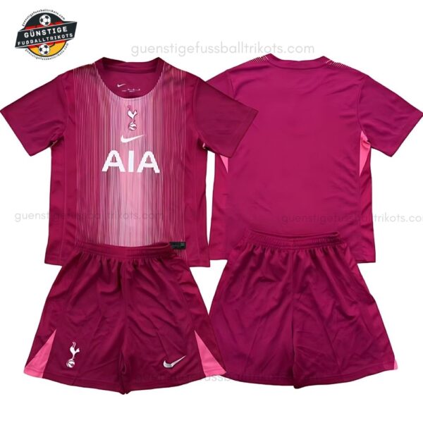 Tottenham Hotspur Lila Torwarttrikot Kinder Set 2025/26