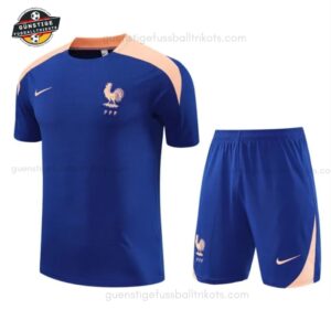 Frankreich Blaues Training-Set für Kinder & Herren 2025/26
