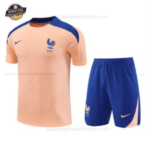 Frankreich Orangenes Training-Set für Kinder & Herren 2025/26