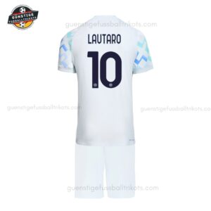 Inter Mailand LAUTARO 10 Auswärtstrikot Kinder Set 25_26-back view