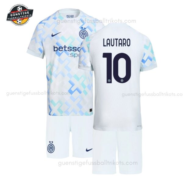 Inter Mailand LAUTARO 10 Auswärtstrikot Set für Kinder 2025/26