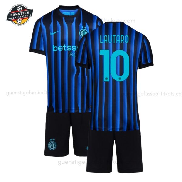 Inter Mailand LAUTARO 10 Heimtrikot Set für Kinder 2025/26