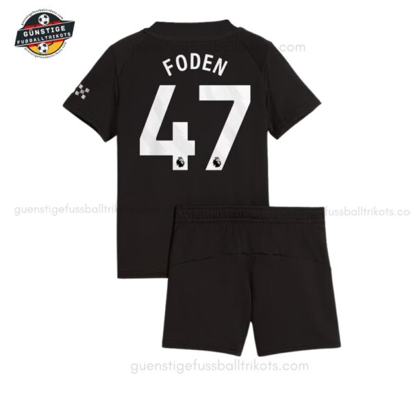 Manchester City FODEN 47 Auswärtstrikot-Set für Kinder 2025/26