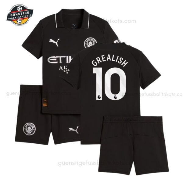Manchester City GREALISH 10 Auswärtstrikot-Set für Kinder 2025/26