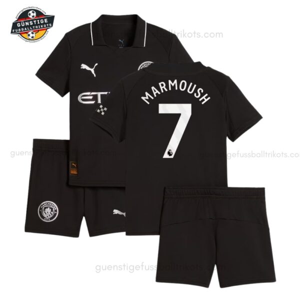 Manchester City MARMOUSH 7 Auswärtstrikot-Set für Kinder 2025/26