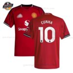 Manchester United CUNHA 10 Heimtrikot für Herren 2025/26