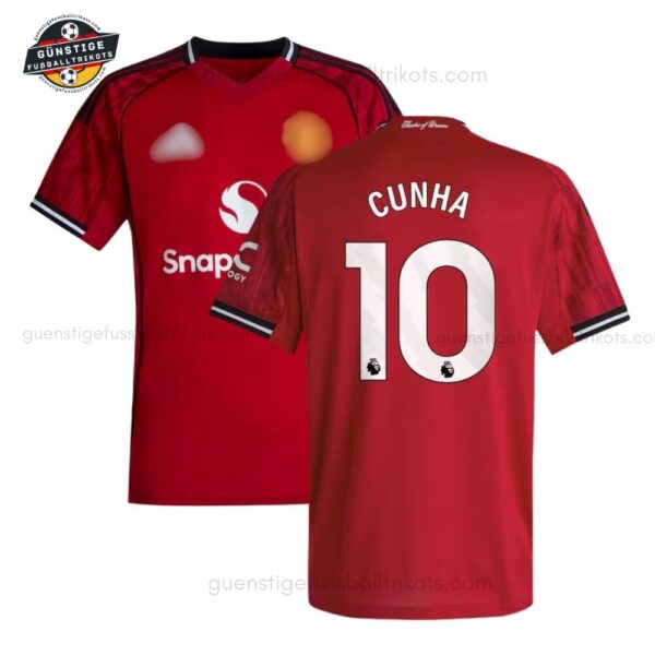 Manchester United CUNHA 10 Heimtrikot für Herren 2025/26