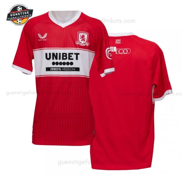 Middlesbrough Heim Fußballtrikot für Herren 2025/26