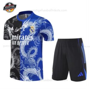 Real Madrid Blaues Sonderedition Training-Set für Kinder & Herren 2025/26