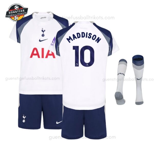 Tottenham Hotspur MADDISON 10 Heimtrikot Kinder Set 2025/26