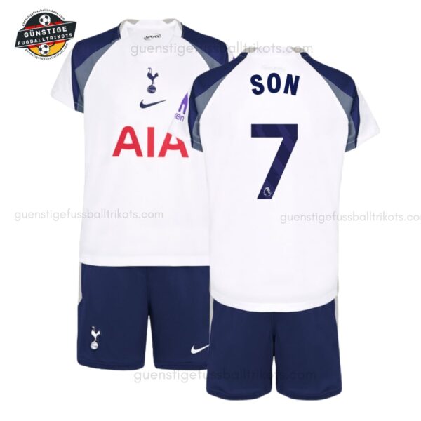 Tottenham Hotspur SON 7 Heimtrikot Kinder Set 2025/26