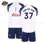 Tottenham Hotspur VAN DE VEN 37 Heimtrikot Kinder Set 2025/26