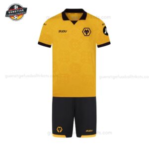 Wolves Heimtrikot Kinder Set 25_26-front view