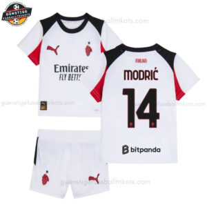 AC Milan MODRIĆ 14 Auswärtstrikot-Set für Kinder 2025/26
