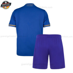 AS Monaco Auswärts Fußballtrikot Kinder Set 25/26 - Back view